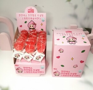 스윗드림,나나니스캔디 무설탕 원주 복숭아팝 - 수제막대사탕,무설탕 ,화이트데이선물